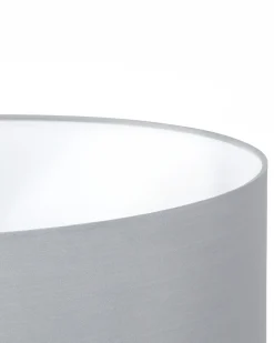 Outlet Beliani Lampada da pavimento STILETTO Metallo Grigio Grigio Nero