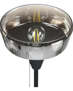 Sale Beliani Lampada da pavimento TALPARO Metallo Argento Argento Nero