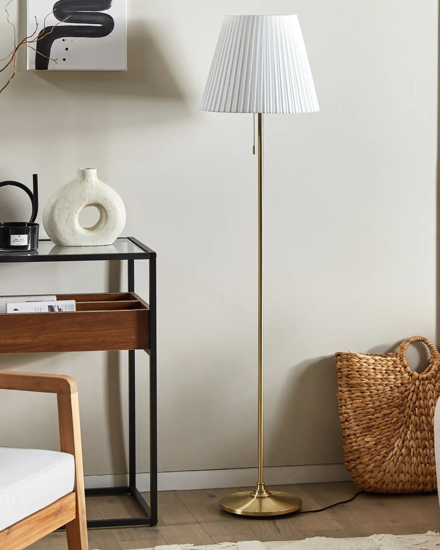 Outlet Beliani TORYSA Metallo Ottone Bianco Ottone
