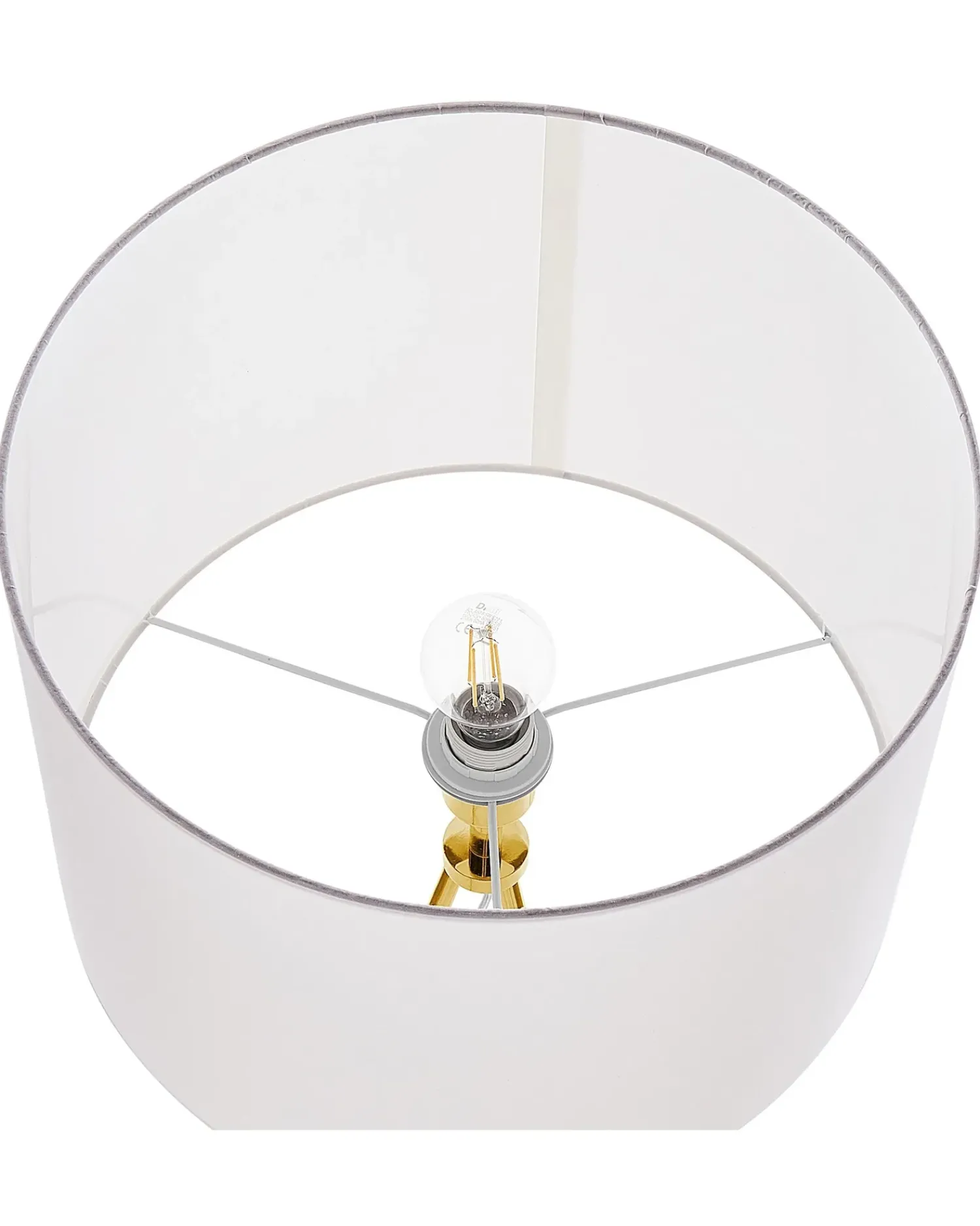 Online Beliani Lampada da pavimento VISTULA Metallo Oro Bianco Oro