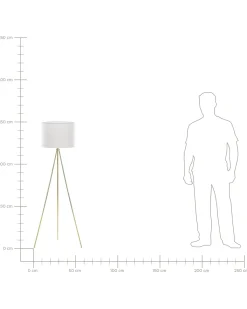 Online Beliani Lampada da pavimento VISTULA Metallo Oro Bianco Oro