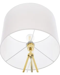 Online Beliani Lampada da pavimento VISTULA Metallo Oro Bianco Oro