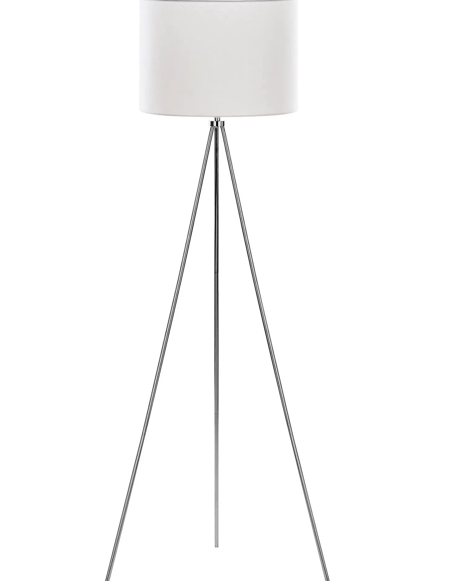 Sale Beliani Lampada da pavimento VISTULA Metallo Argento Bianco Argento