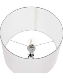 Sale Beliani Lampada da pavimento VISTULA Metallo Argento Bianco Argento