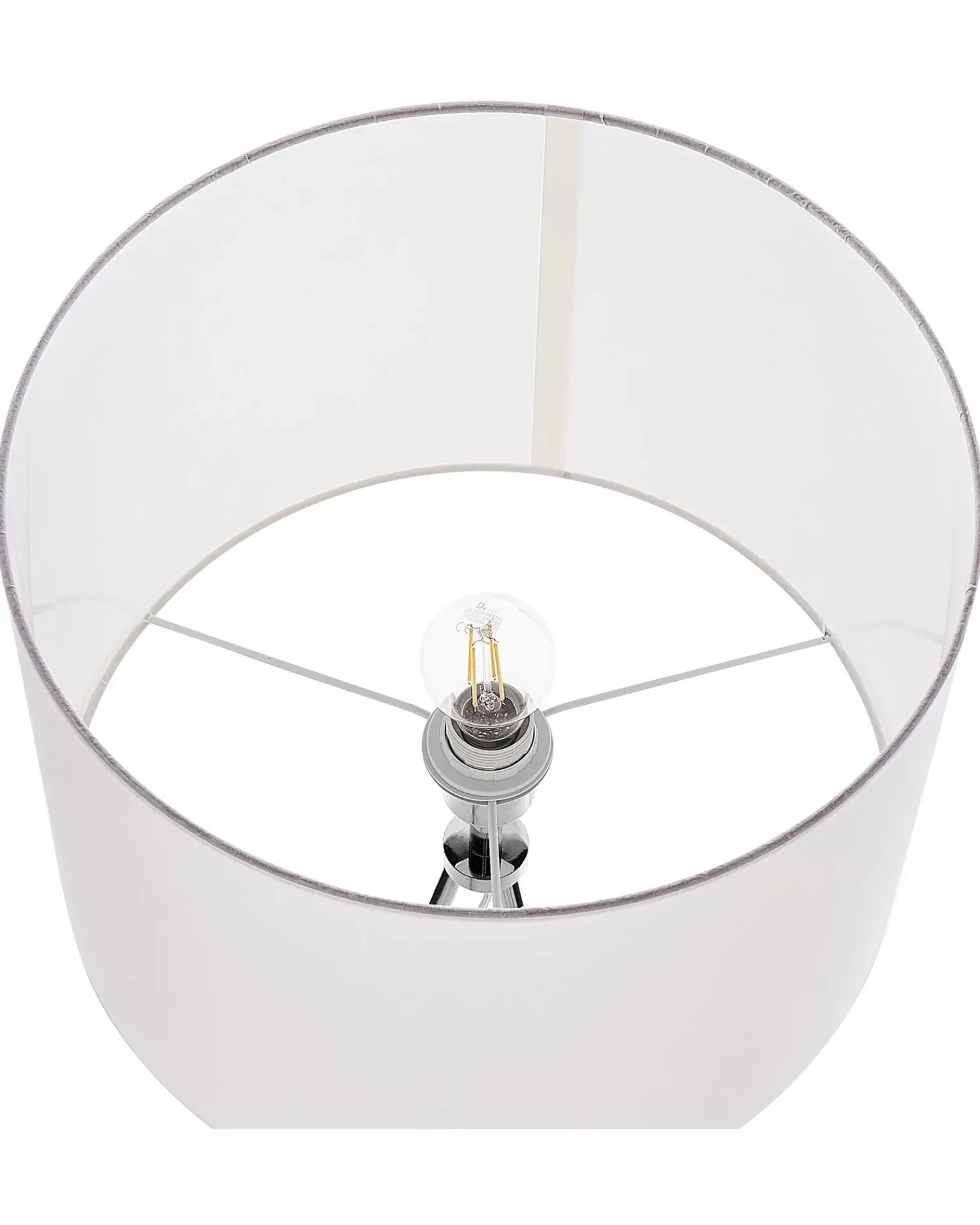 Sale Beliani Lampada da pavimento VISTULA Metallo Argento Bianco Argento