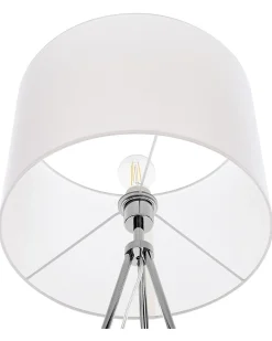 Sale Beliani Lampada da pavimento VISTULA Metallo Argento Bianco Argento