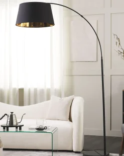 Discount Beliani Lampada da pavimento YABUS Metallo Nero Rame Nero