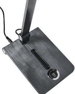 Beliani Lampada da scrivania a LED AQUILA con dimmer Grigio