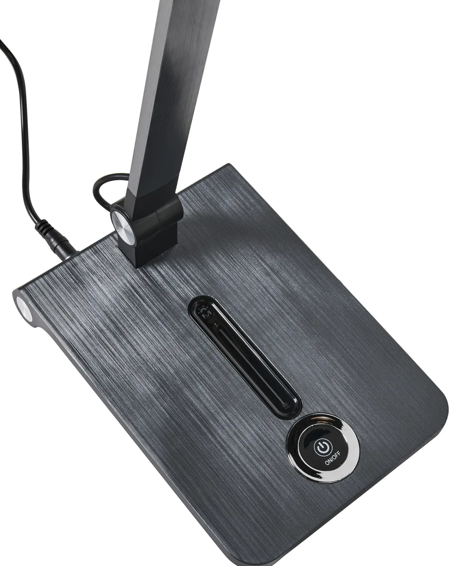 Beliani Lampada da scrivania a LED AQUILA con dimmer Grigio