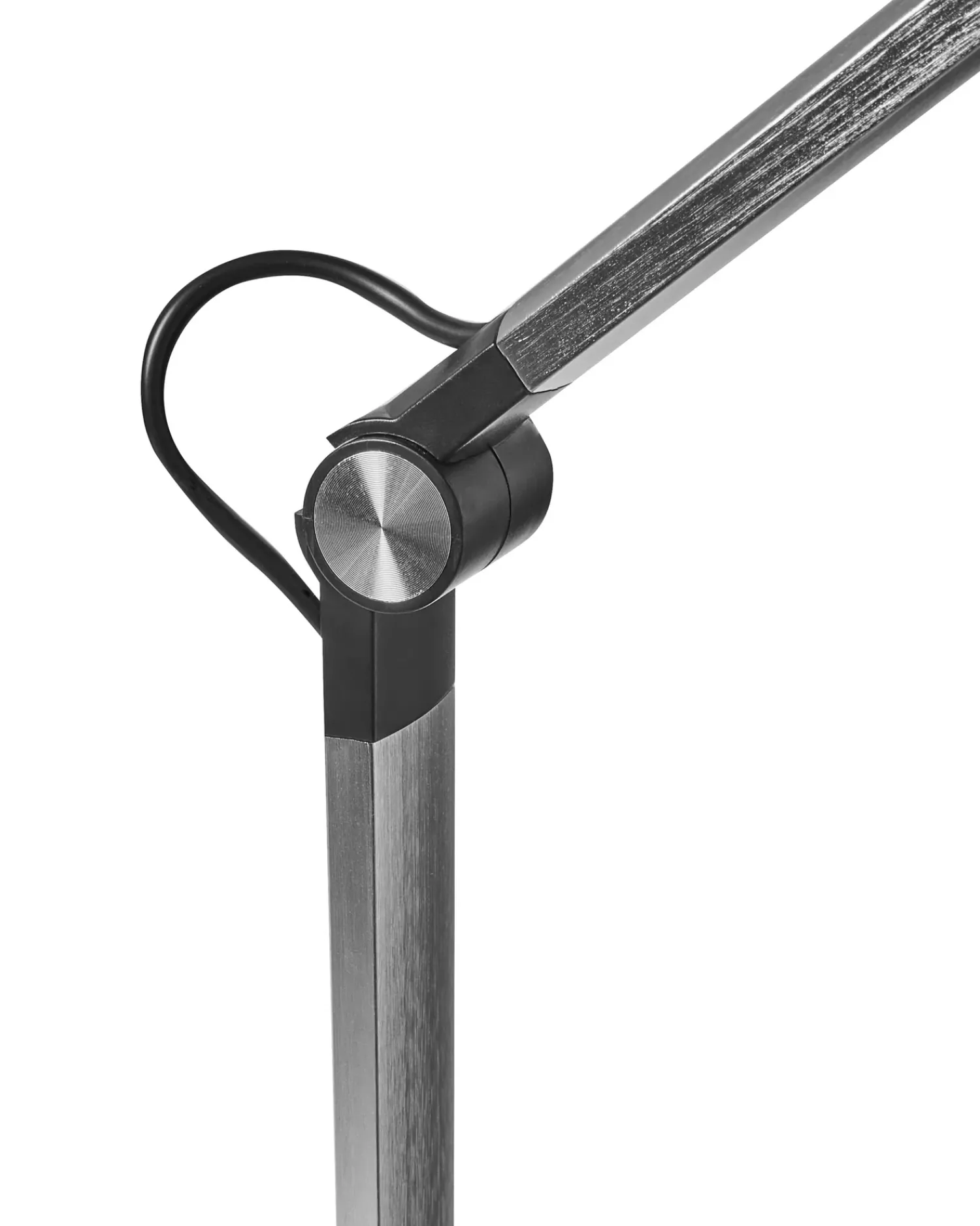 Beliani Lampada da scrivania a LED AQUILA con dimmer Argento Argento Nero