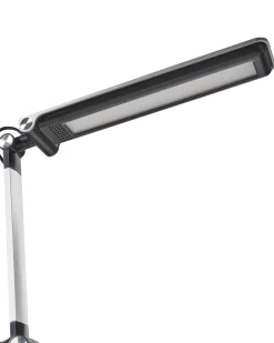 Beliani Lampada da scrivania a LED AQUILA con dimmer Argento Argento Nero