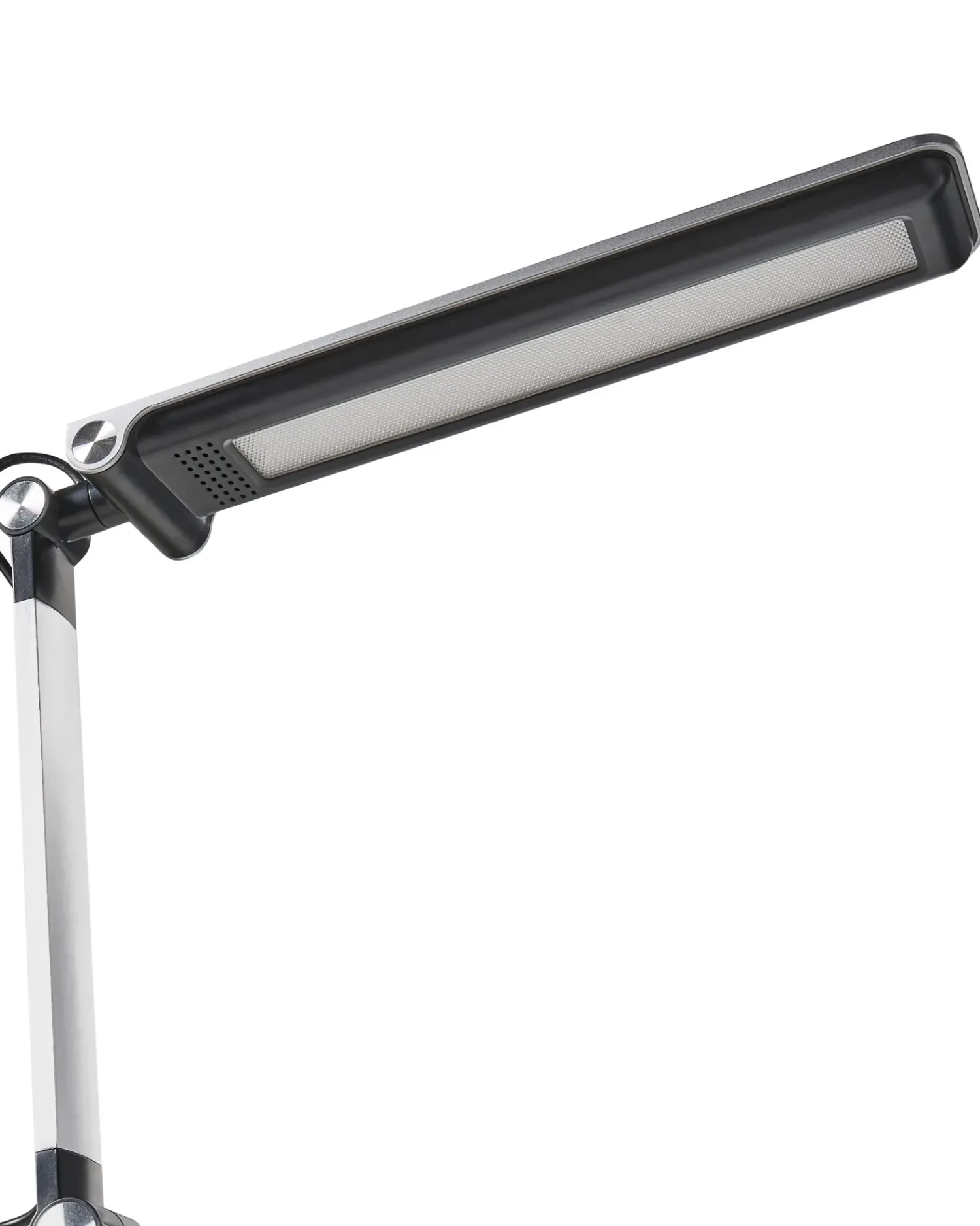 Beliani Lampada da scrivania a LED AQUILA con dimmer Argento Argento Nero