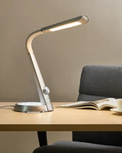 Hot Beliani Lampada da scrivania a LED CANOPUS con porta USB Argento