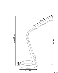 Hot Beliani Lampada da scrivania a LED CANOPUS con porta USB Argento