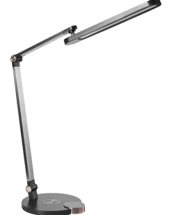 Clearance Beliani Lampada da scrivania a LED CAROY con Caricatore wireless Nero
