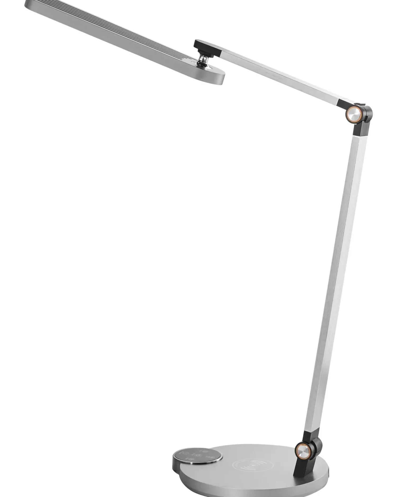 New Beliani Lampada da scrivania a LED CAROY con Caricatore wireless Grigio