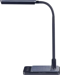 New Beliani Lampada da scrivania a LED CENTAURUS con dimmer Metallo Nero