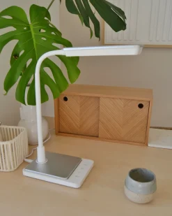 Outlet Beliani Lampada da scrivania a LED CENTAURUS con dimmer Metallo Bianco