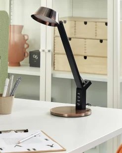 Hot Beliani Lampada da scrivania a LED CHAMAELEON con dimmer Metallo Rame