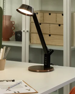 Hot Beliani Lampada da scrivania a LED CHAMAELEON con dimmer Metallo Rame
