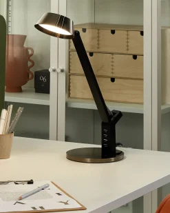 Sale Beliani Lampada da scrivania a LED CHAMAELEON con porta USB Metallo Ottone
