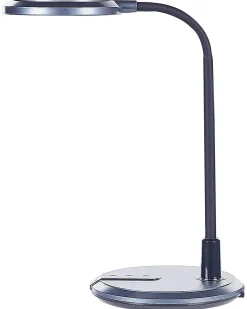 Best Beliani Lampada da scrivania a LED COLUMBA Regolabile Metallo Nero Argento Nero