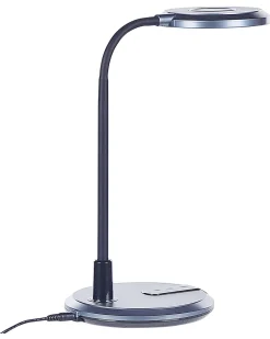 Best Beliani Lampada da scrivania a LED COLUMBA Regolabile Metallo Nero Argento Nero