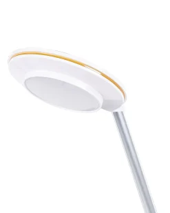Hot Beliani Lampada da scrivania a LED CORVUS con dimmer Metallo Bianco/Argento Bianco Argento