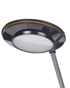 Outlet Beliani Lampada da scrivania a LED CORVUS con dimmer Metallo Nero Argento Nero