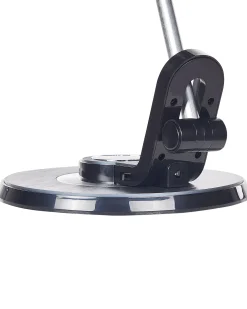 Outlet Beliani Lampada da scrivania a LED CORVUS con dimmer Metallo Nero Argento Nero