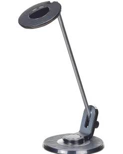 Outlet Beliani Lampada da scrivania a LED CORVUS con dimmer Metallo Nero Argento Nero