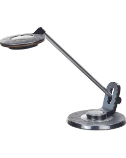 Outlet Beliani Lampada da scrivania a LED CORVUS con dimmer Metallo Nero Argento Nero