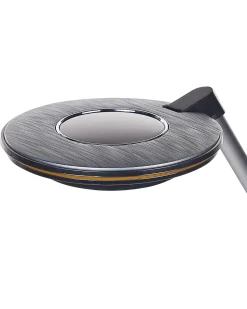 Outlet Beliani Lampada da scrivania a LED CORVUS con dimmer Metallo Nero Argento Nero