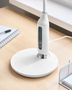 Best Beliani Lampada da scrivania a LED CYGNUS con dimmer Metallo Bianco