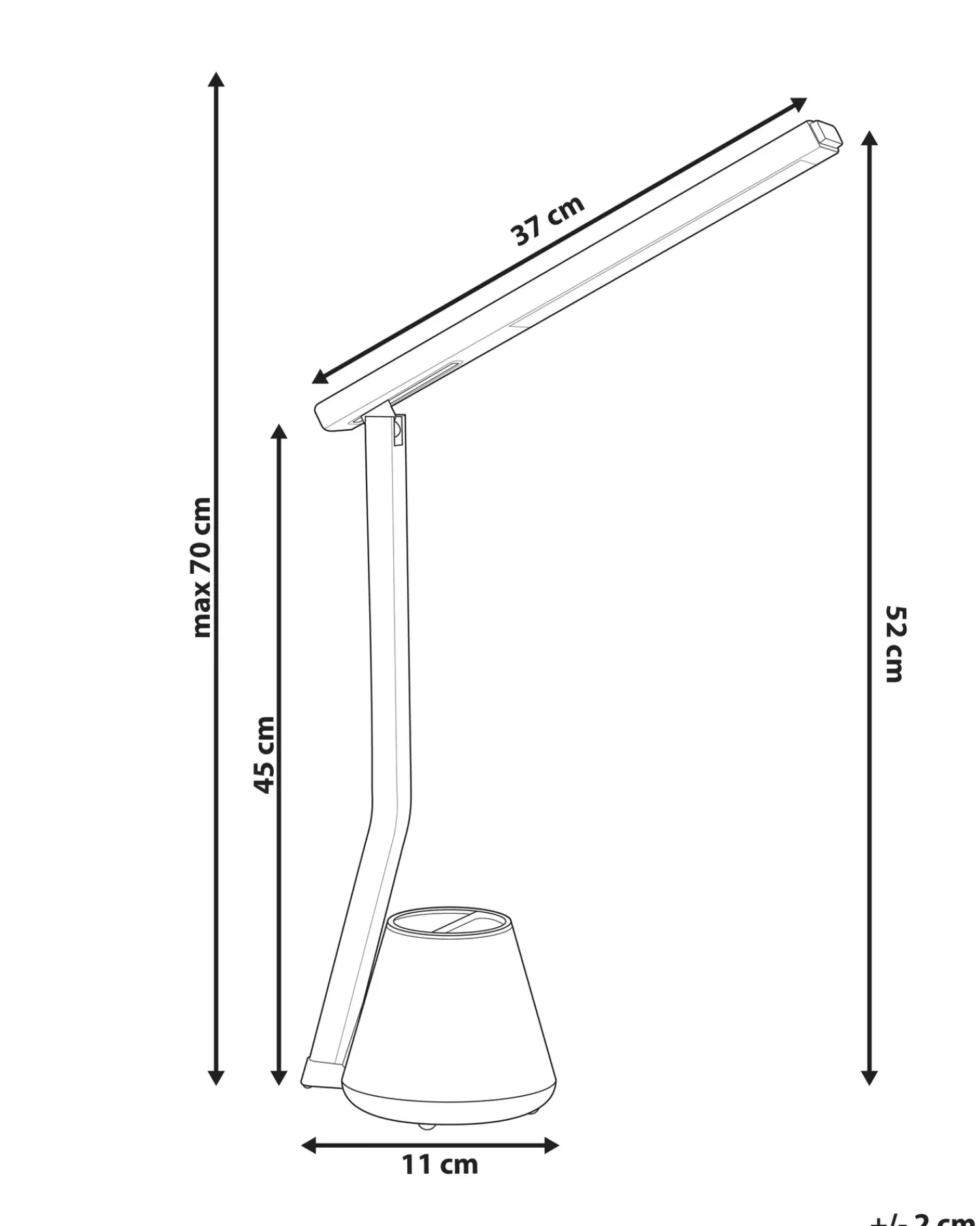 Outlet Beliani Lampada da scrivania a LED DENEB con dimmer Nero