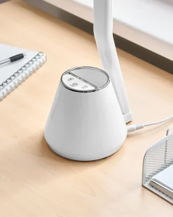 Online Beliani Lampada da scrivania a LED DENEB con dimmer Bianco