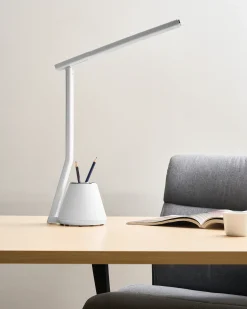 Online Beliani Lampada da scrivania a LED DENEB con dimmer Bianco