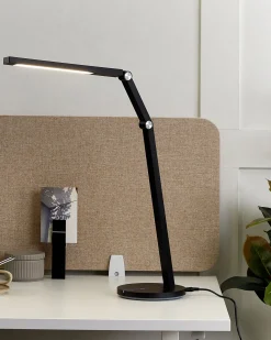 Sale Beliani Lampada da scrivania a LED DORADO con dimmer Metallo Nero