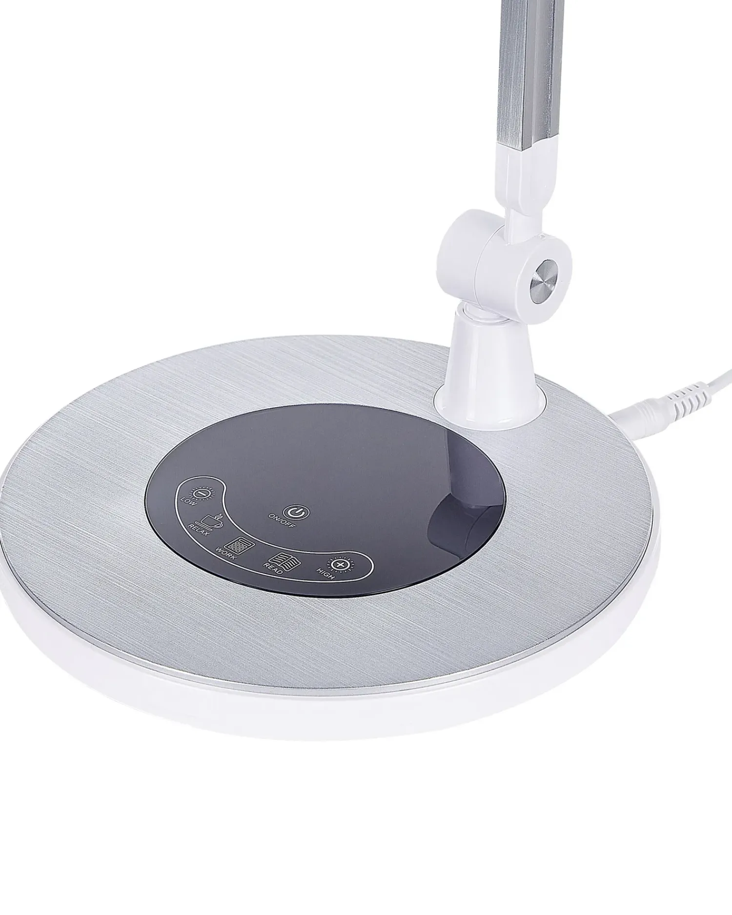 Clearance Beliani Lampada da scrivania a LED GRUS con dimmer Metallo Argento