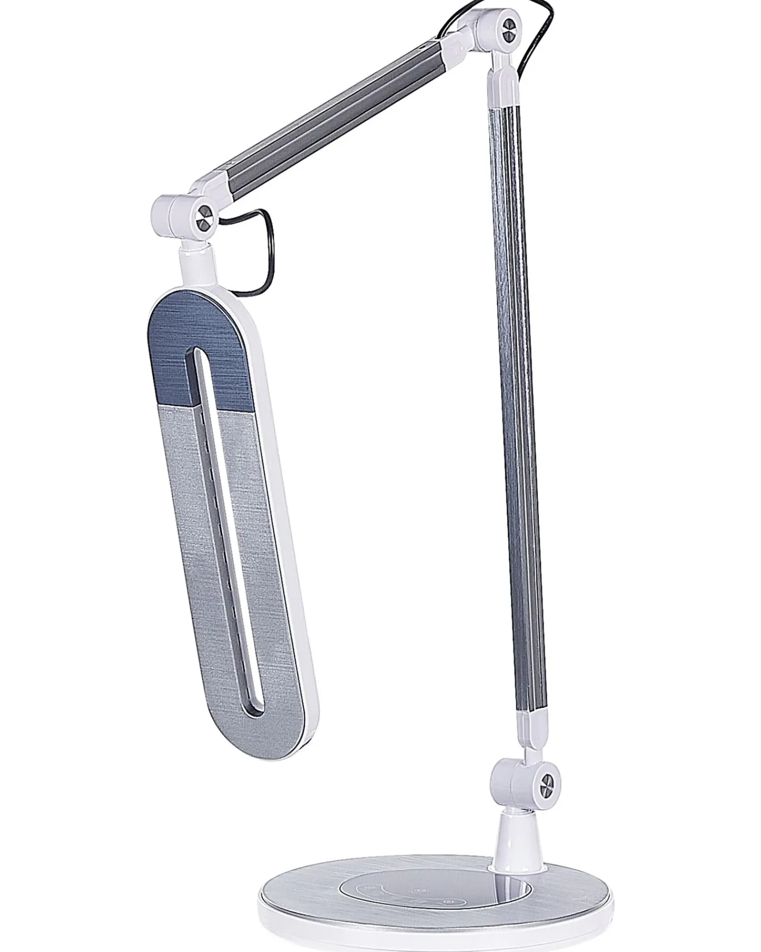 Clearance Beliani Lampada da scrivania a LED GRUS con dimmer Metallo Argento
