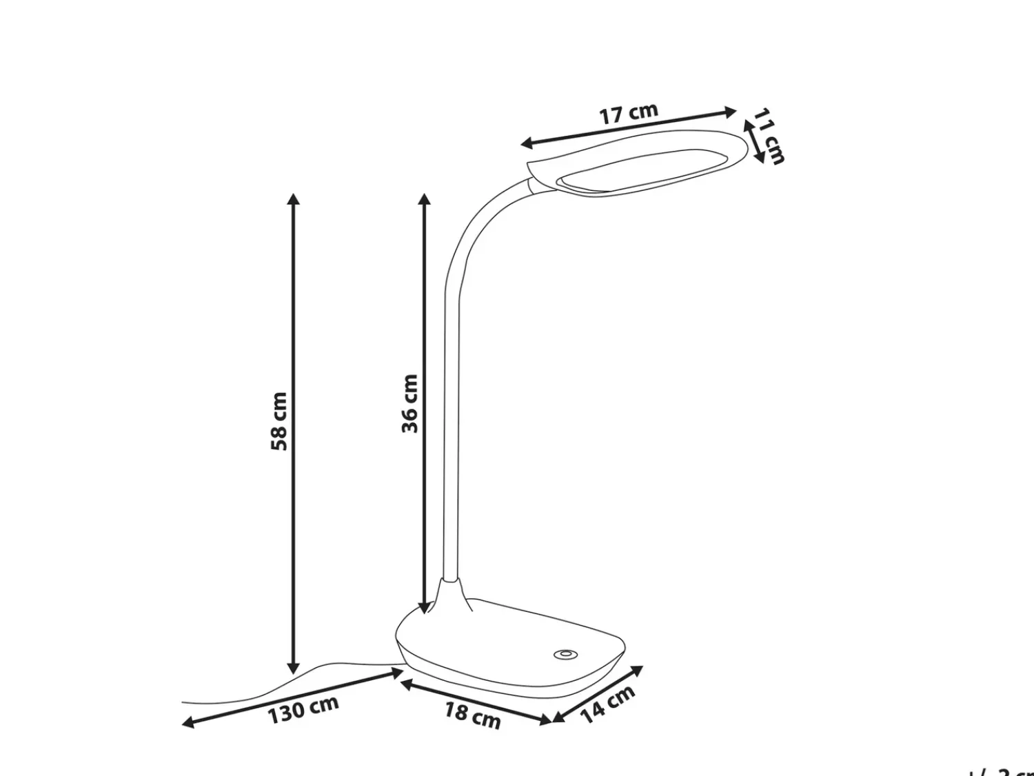 Best Beliani Lampada da scrivania a LED HYDRA con dimmer Nero