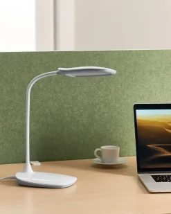 Clearance Beliani Lampada da scrivania a LED HYDRA con dimmer Bianco