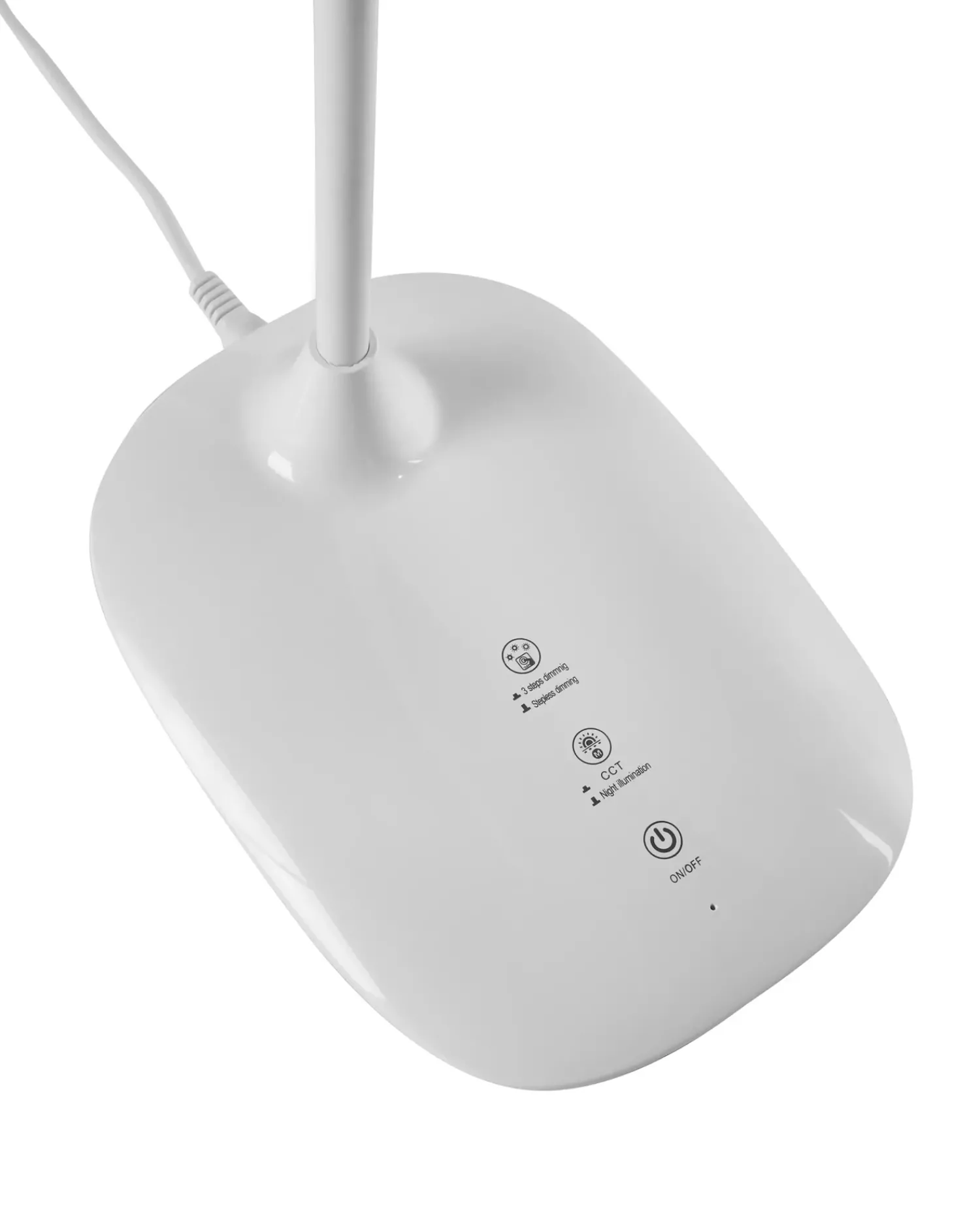 Clearance Beliani Lampada da scrivania a LED HYDRA con dimmer Bianco