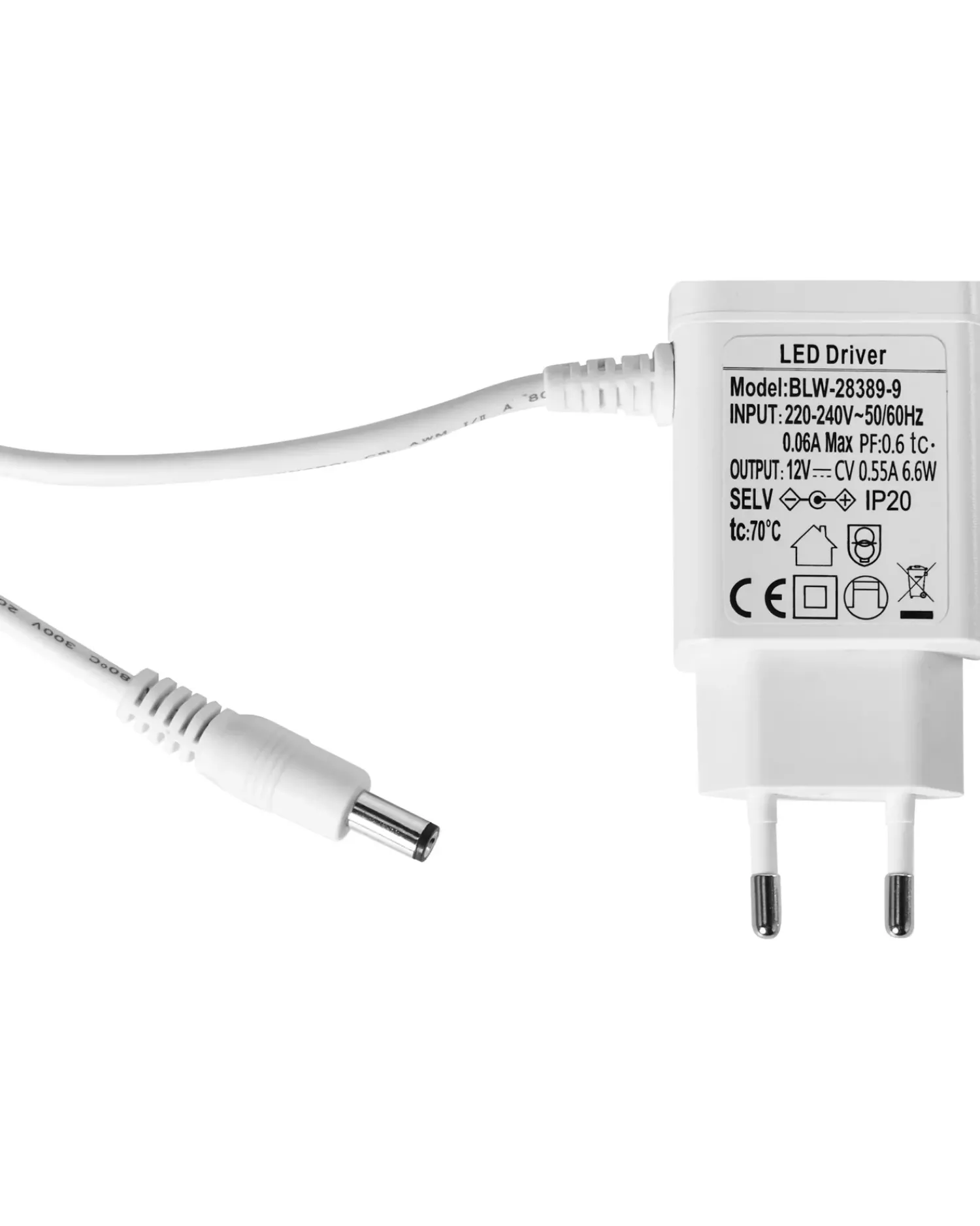 Clearance Beliani Lampada da scrivania a LED HYDRA con dimmer Bianco