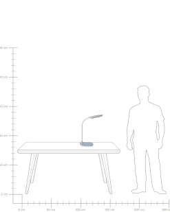 Hot Beliani Lampada da scrivania a LED HYDRA con dimmer Azzurro Blu