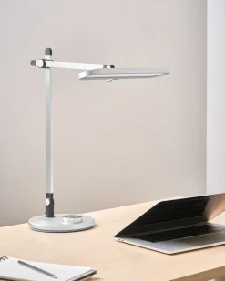 Online Beliani Lampada da scrivania a LED HYDRUS con dimmer Argento
