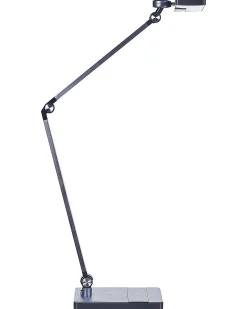 Best Beliani Lampada da scrivania a LED LACERTA con Caricatore wireless Metallo Nero