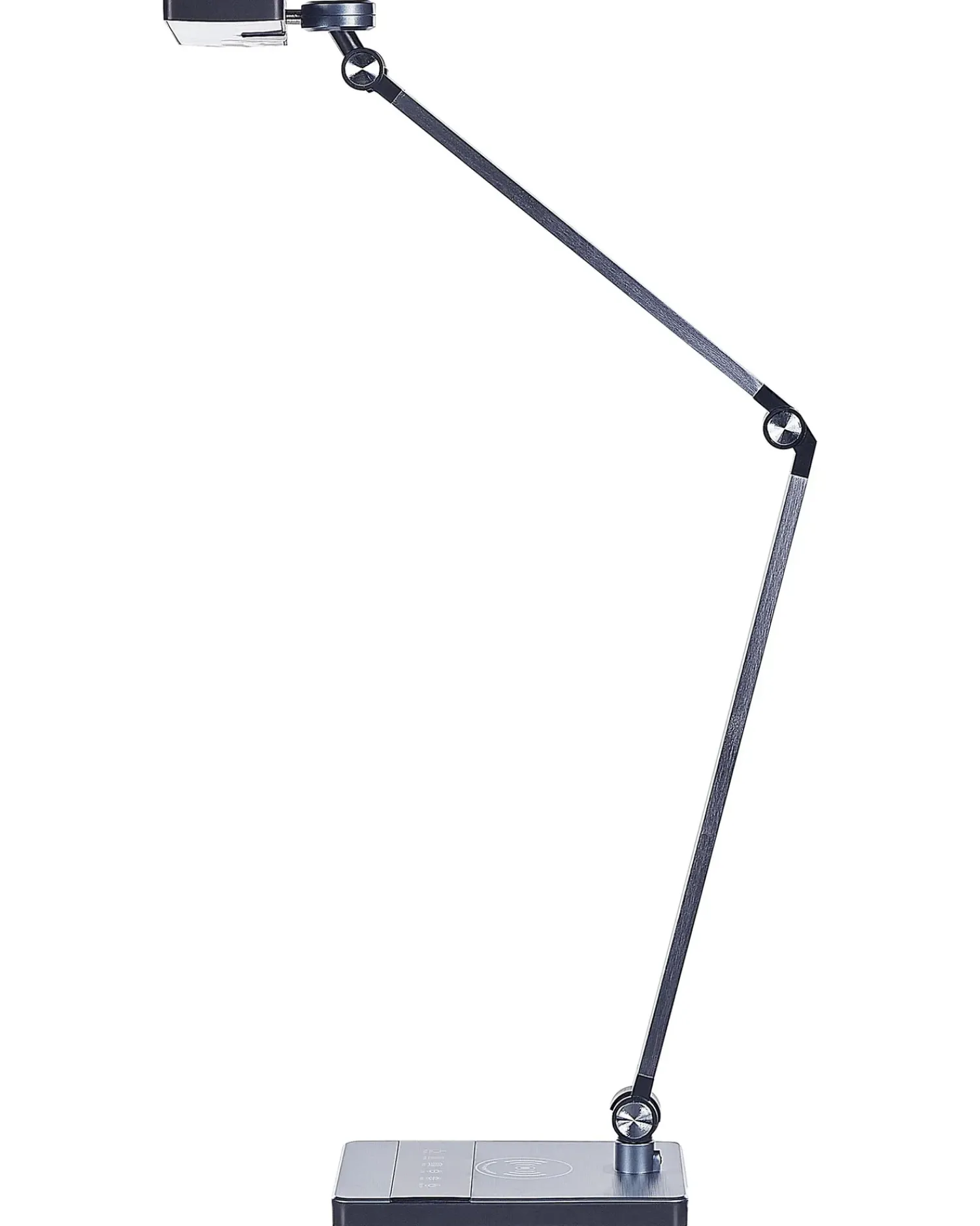 Best Beliani Lampada da scrivania a LED LACERTA con Caricatore wireless Metallo Nero