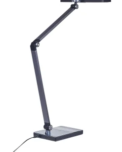 Best Beliani Lampada da scrivania a LED LACERTA con Caricatore wireless Metallo Nero