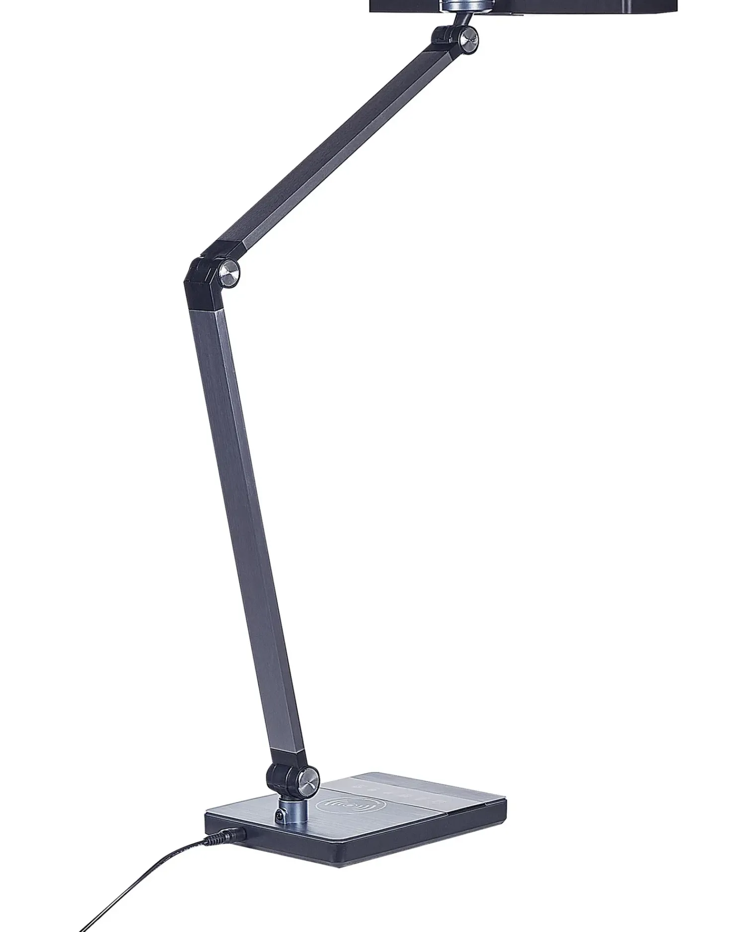 Best Beliani Lampada da scrivania a LED LACERTA con Caricatore wireless Metallo Nero